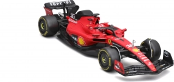 metalmodel bburago 1:24 ferrari sf-23 charles leclerc i beskyttelsesboks