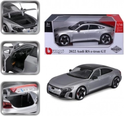 Metalmodel BBURAGO 1:18 AUDI RS e-tron GT – sølvfarvet