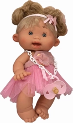 Dukke MARINA & PAU Pepotes Fest i kjole 26 cm