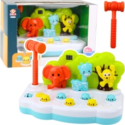 Sjov dyrespil Whack-A-Mole med tæller