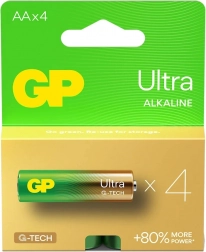 Alkaliske batterier LR6/AA GP Ultra 4stk