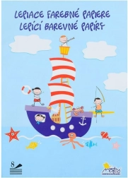 Selvklæbende farvet papir A4 – 8 ark