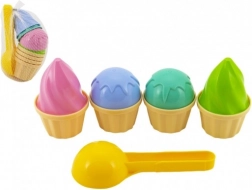 Sæt isforme til sandleg