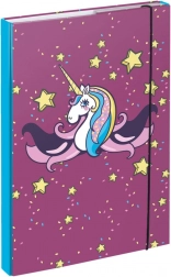 BAAGL mapper til skolehæfter A4 enhjørning