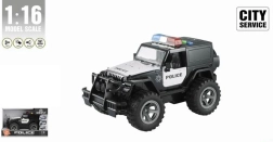 Politibil 1:16 med drift og lys