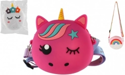 Børnesilikonepung med snor - forskellige farver