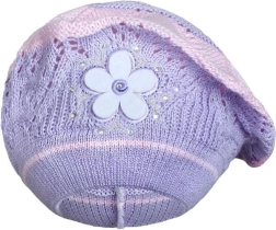 Strikket baret New Baby lilla til børn 3–4 år