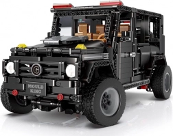 Byggesæt til terrængående bil 1:10, 1722 klodser – sort