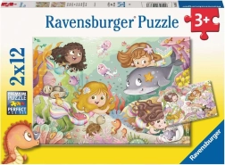 Ravensburger puslespil feer og havfruer 2×12 brikker