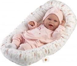 Llorens realistisk babydukke med lyde og blødt stofkropp 42 cm
