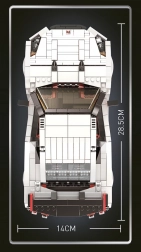 byggesæt sportsvogn 1034 klodser – hvid