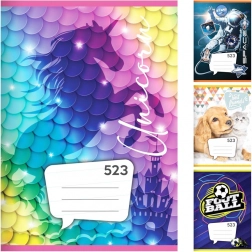 hæfte A5, 20 ark – linjeret 12 mm