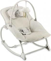 vibrerende liggestol med melodier MoMi LAPIS, lysegrå