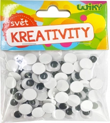 Bevægelige øjne 12 mm, 80 stk.