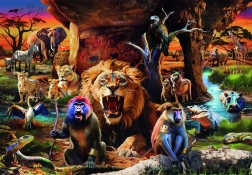 Clementoni puslespil Dyremøde 1500 brikker