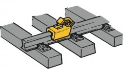 Gule sporskost ROCO, sæt med 12 stk.