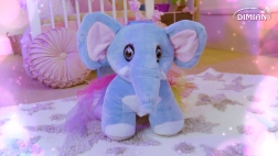 Interaktivt plyselefantunge Lola med eventyr på tjekkisk