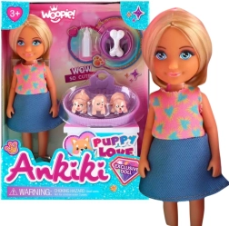 Woopie Royal dukke med hvalpe og tilbehør