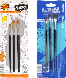 Sæt med flade pensler 3 stk.