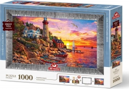 ART PUZZLE Puslespil med ramme og lim Smuk solnedgang 1000 brikker