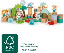 Træbyggesæt Junglevenner small foot