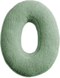 Mealini plysjbokstav O grøn - 1 stk.