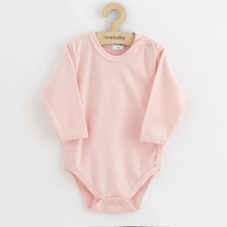 Babybody med trykknapper New Baby Classic II lyserød