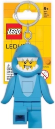 Lego Iconic lysende nøglering haj