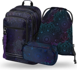 Sæt skoleartikler Cubic Zen: Rygsæk, penalhus og pose