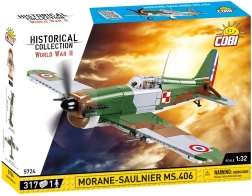 COBI Morane-Saulnier MS.406 – byggesæt af historisk fly i skala 1:32 (317 dele)