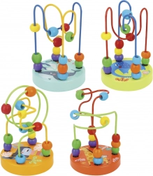 TOOKY TOY træ motorisk labyrint med perler