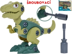 Skruesammen dinosaur 21 cm – interaktivt byggesæt til børn