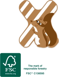 træbogstav x small foot