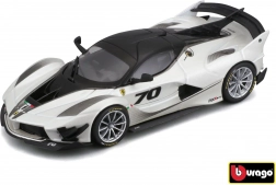 metalmodel af bil bburago ferrari fxx-k evo 2017 1:43 hvid/sort
