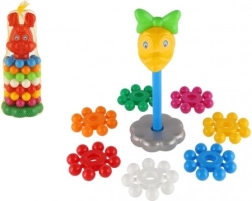 Plastik stablepyramide med ringe 26 cm – 3 varianter