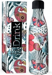 Termoflaske med sommerfugle