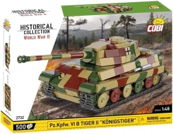 Modeltanken Tiger II Königstiger af plastklodser