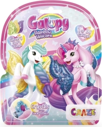 Galupy Rainbow Unicorn samlerfigur enhjørning med vinger og Swarovski-krystal