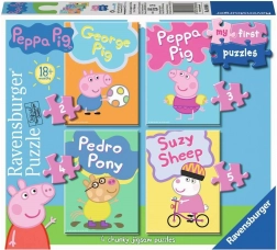Mit første puslespil Peppa Pig 4-i-1 (2–5 brikker) RAVENSBURGER