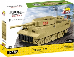Modeltank Tiger I 131 fra COBI-klodser