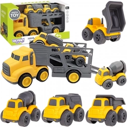 Woopie bugseringsvogn med bygge­biler 4-i-1