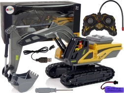 Fjernstyret Caterpillar-gravemaskine 2,4G Gul