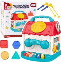 Interaktiv læringsterning formet som et hus til børn