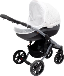 Myggenet til barnevogn New Baby Basic hvid