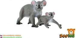 Koala med unge – sæt med 2 plastikfigurer 4–6 cm