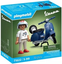 Sæt med figurer Playmobil Vespa 150 Sprint Veloce 1969 blå