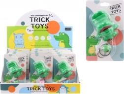 Plastnøglering krokodille med klokke