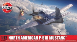 Modelbyggesæt af flyet NORTH AMERICAN P-51D MUSTANG 1/72