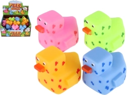 Gummi-and til badekar i pixelstil 5 × 7 cm