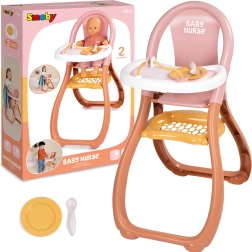 Smoby Baby Nurse spisestol til dukker